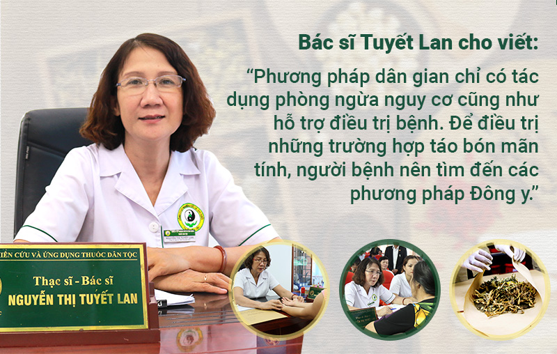 Các mẹo dân gian không thể điều trị tình trạng táo bón nặng hiệu quả bằng Đông y