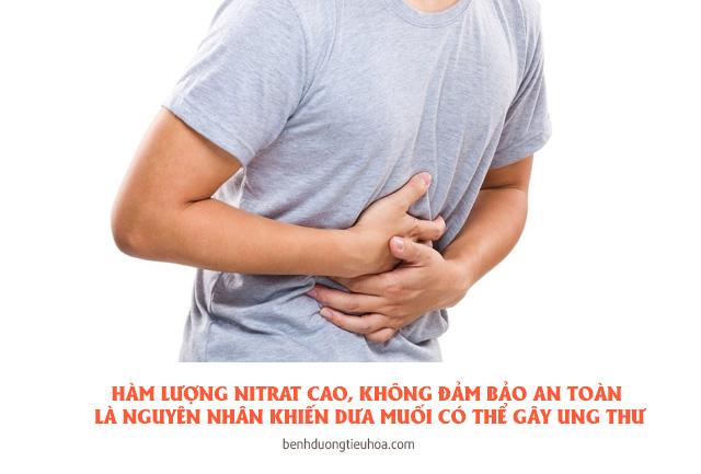 ăn nhiều thực phẩm muối chua gây ung thư dạ dày