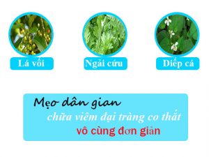 Chữa viêm đại tràng co thắt bằng dân gian