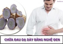 chữa đau dạ dày bằng nghệ đen