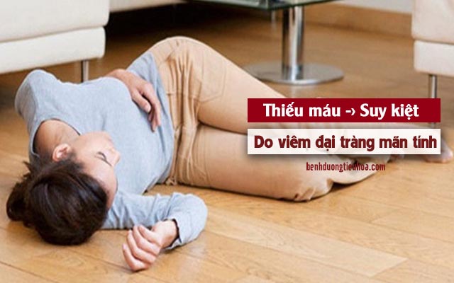 viêm đại tràng mãn tính gây thiếu máu nội tạng