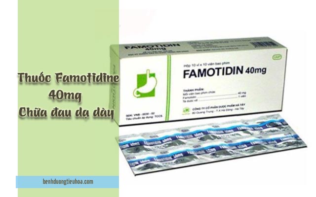 thành phần và công dụng của thuốc Famotidine 40mg 