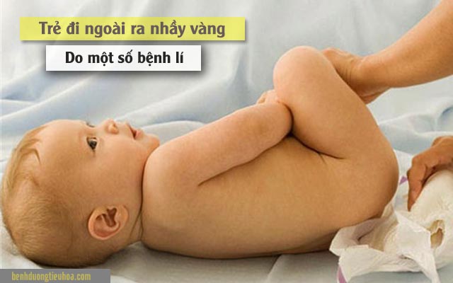 các bệnh khiến bé đi ngoài ra chất nhầy màu vàng