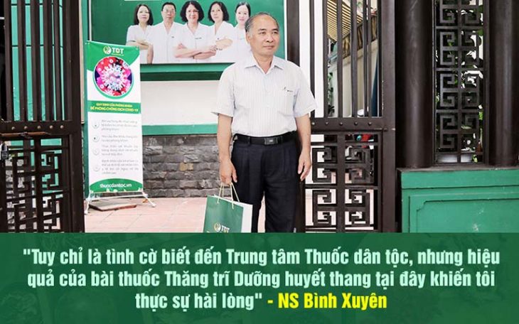 Nghệ sĩ Bình Xuyên hài lòng về hiệu quả điều trị bệnh trĩ tại Thuốc dân tộc