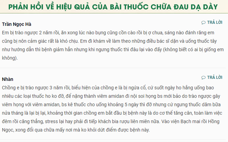 Những nỗi khổ khó tránh của bệnh nhân đau dạ dày, trào ngược