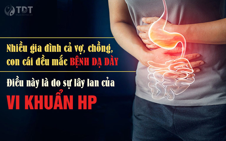 Nhiều gia đình cùng bị bệnh dạ dày do lây nhiễm HP trong quá trình sinh hoạt