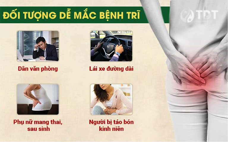 Một số đối tượng dễ mắc bệnh trĩ - lòi dom